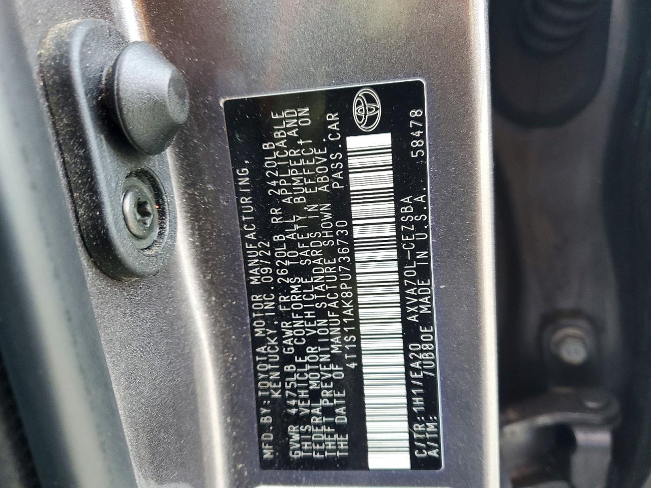 2023 TOYOTA CAMRY SE photo 12