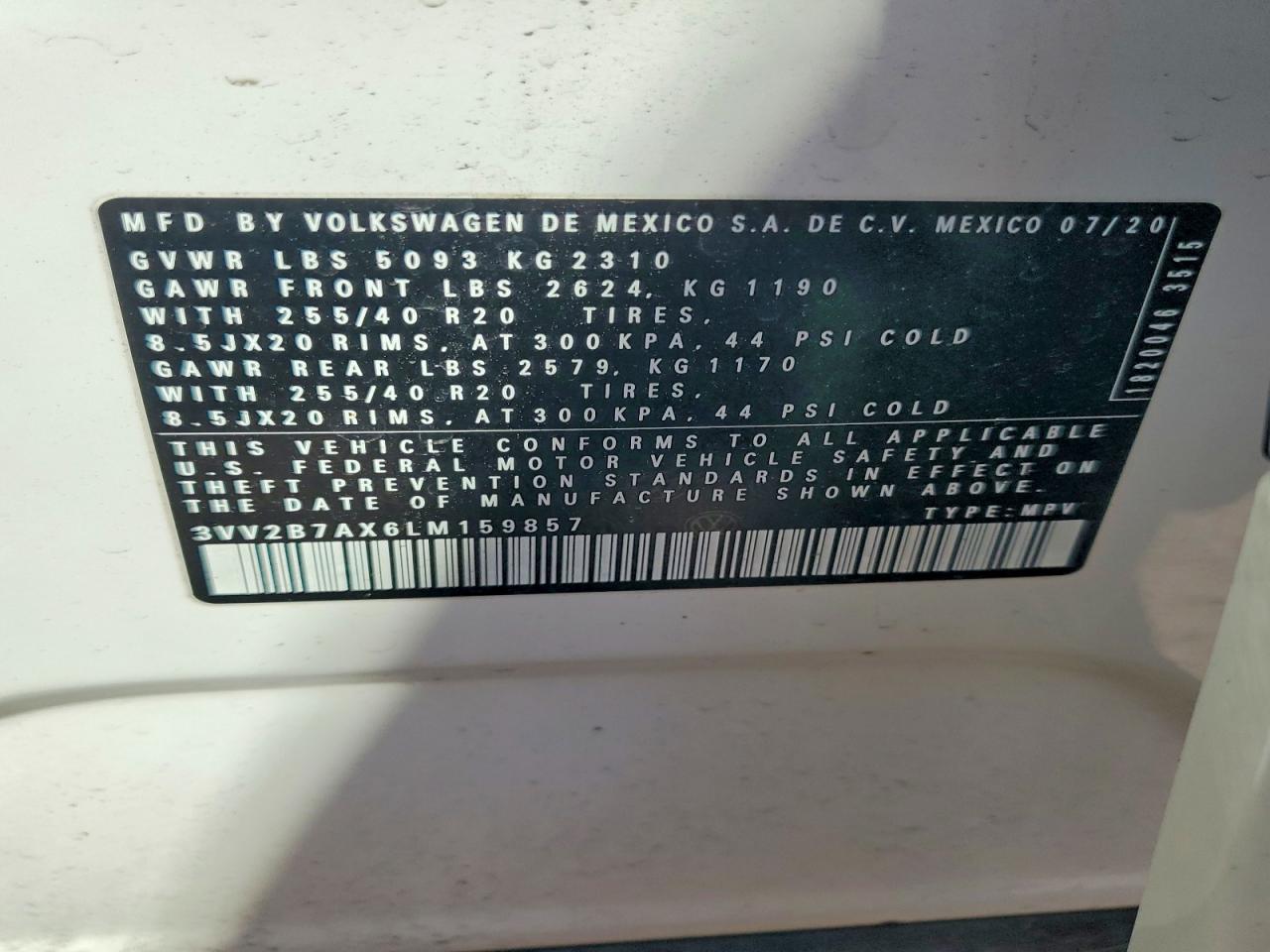 2020 VOLKSWAGEN TIGUAN SE photo 25