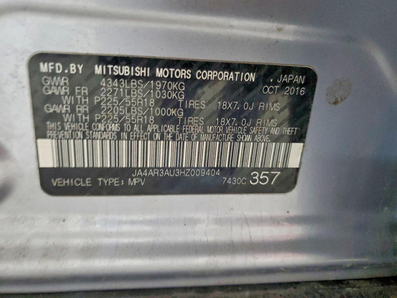 2017 MITSUBISHI OUTLANDER SPORT ES photo 25