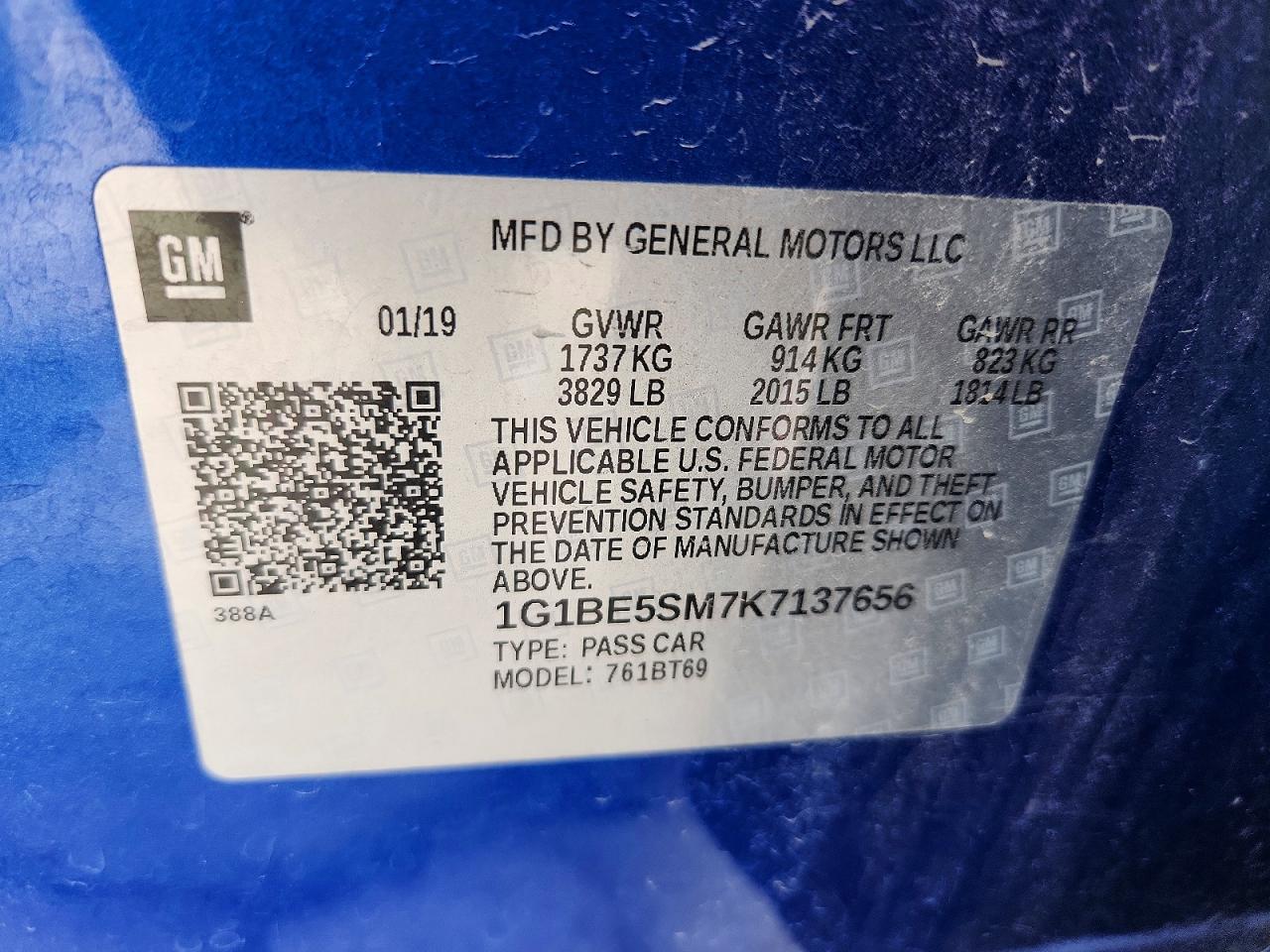 2019 CHEVROLET CRUZE LT photo 23