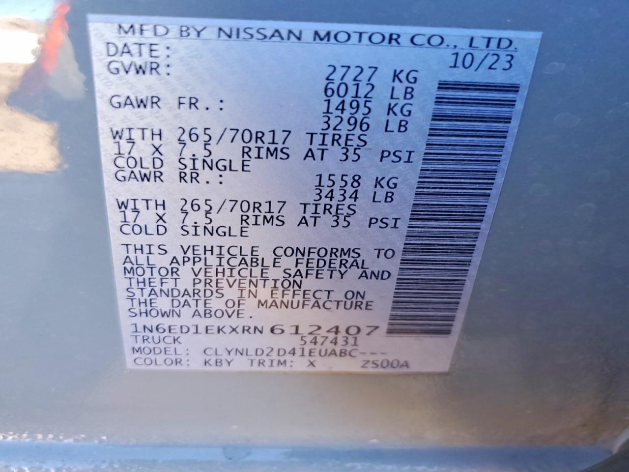 2024 NISSAN FRONTIER PRO-4X photo 23