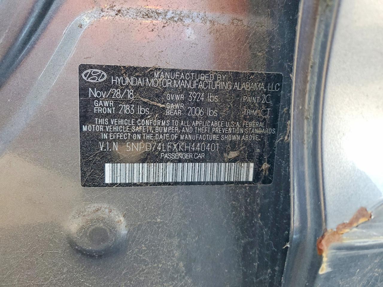 2019 HYUNDAI ELANTRA SE photo 34