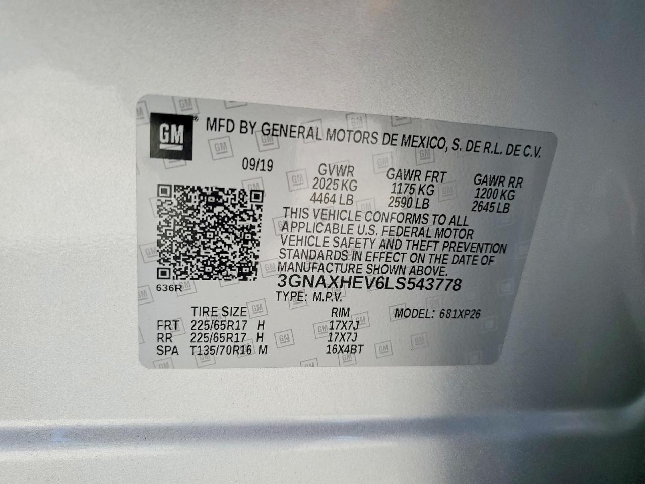 2020 CHEVROLET EQUINOX LS photo 37