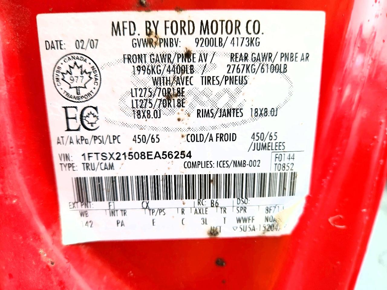 2008 FORD F250 SUPER DUTY photo 12