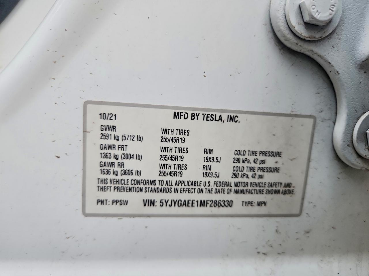 2021 TESLA MODEL Y photo 25