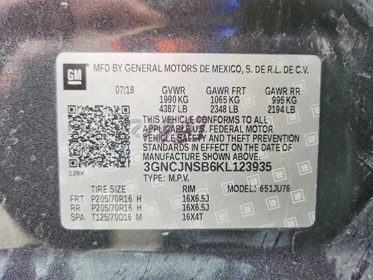 2019 CHEVROLET TRAX LS photo 13