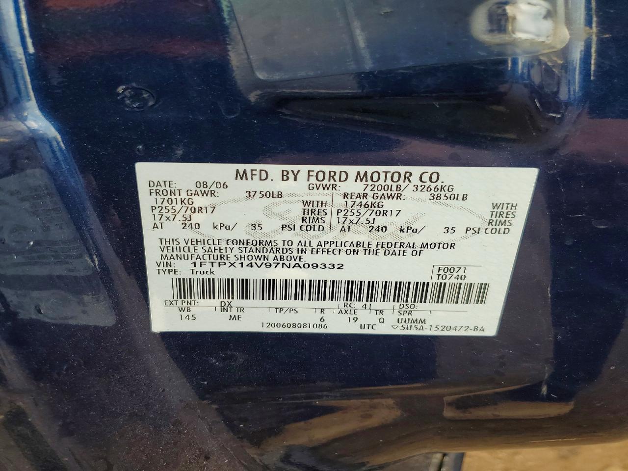 2007 FORD F150 photo 23