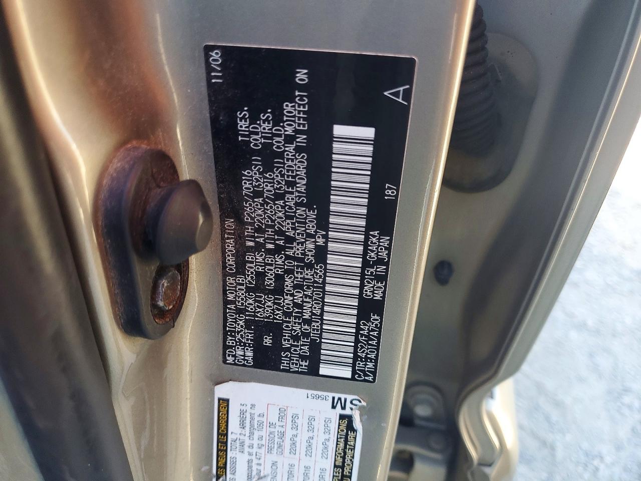 2007 TOYOTA 4RUNNER SR5 photo 13