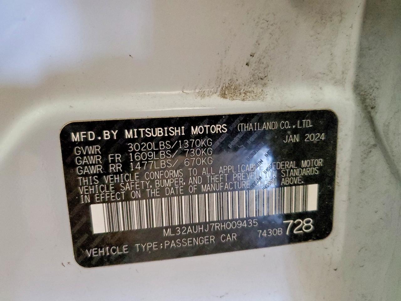2024 MITSUBISHI MIRAGE ES photo 34