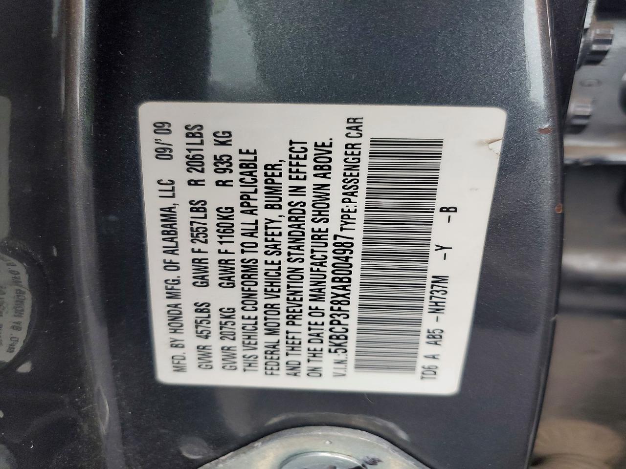 2010 HONDA ACCORD EXL photo 23