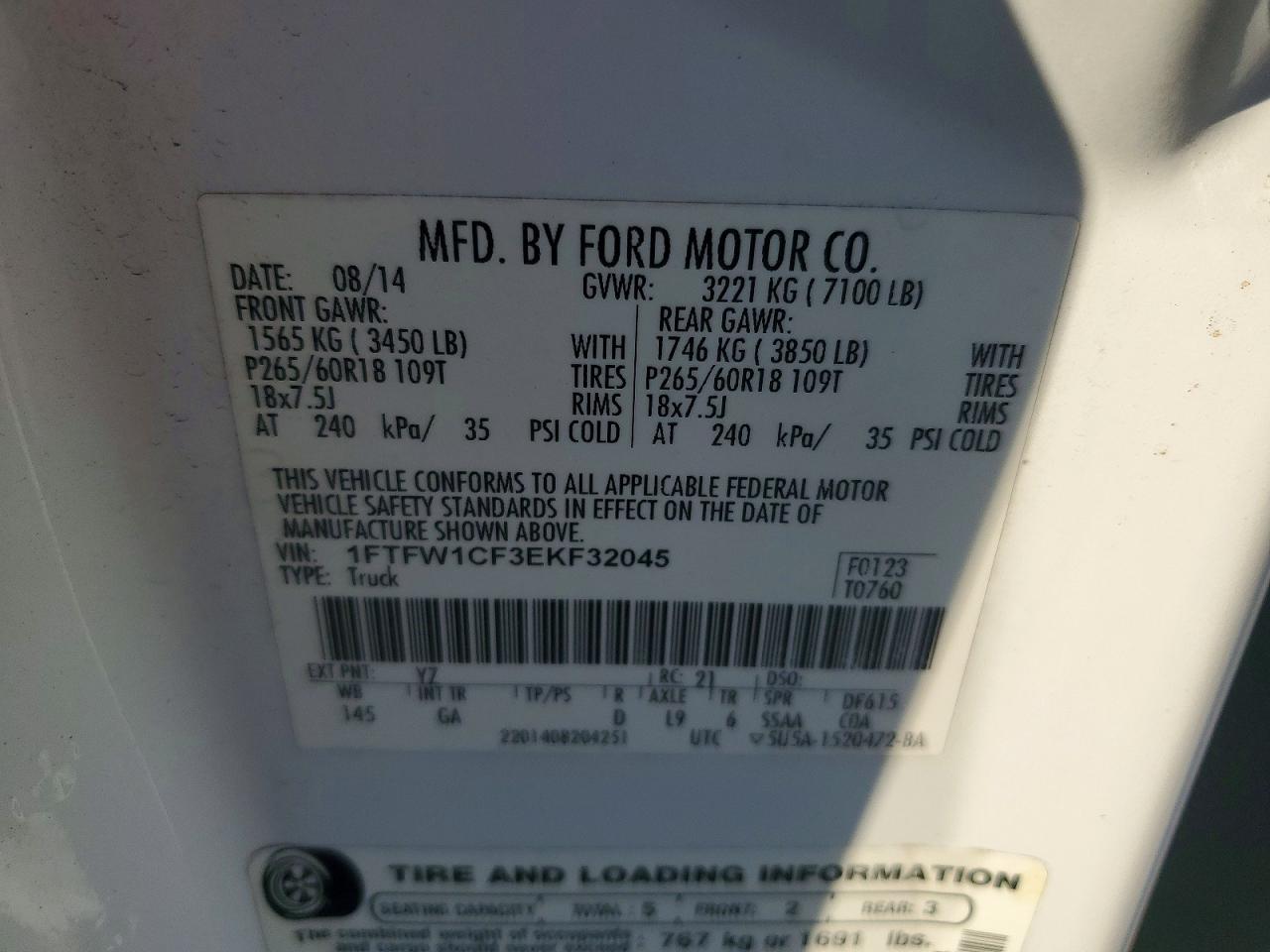 2014 FORD F150 SUPERCREW photo 23