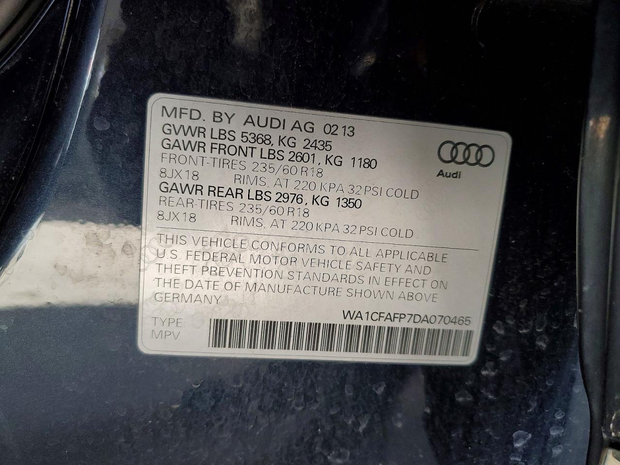 2013 AUDI Q5 PREMIUM photo 25