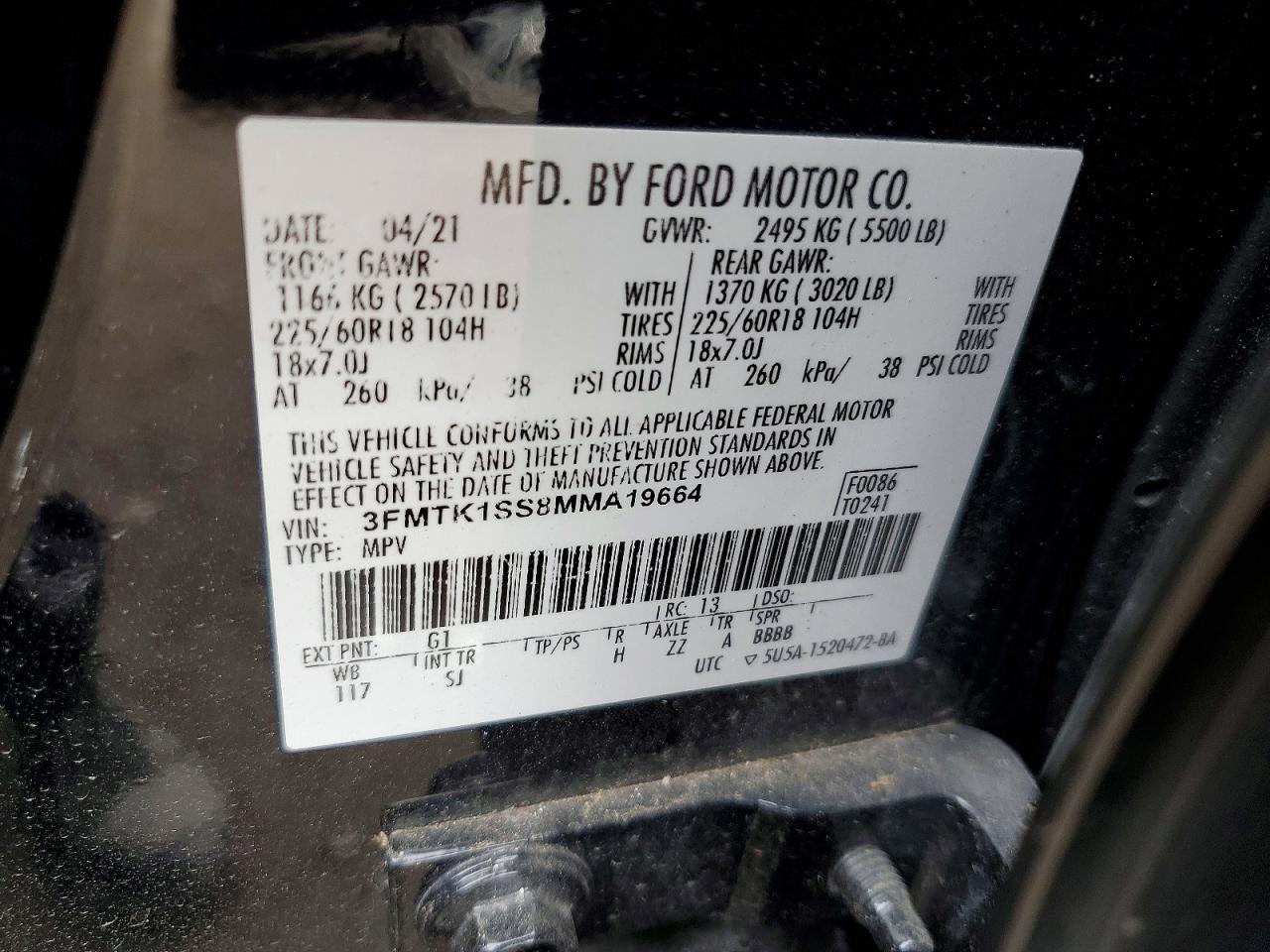 2021 FORD MUSTANG MACH-E SELECT photo 13