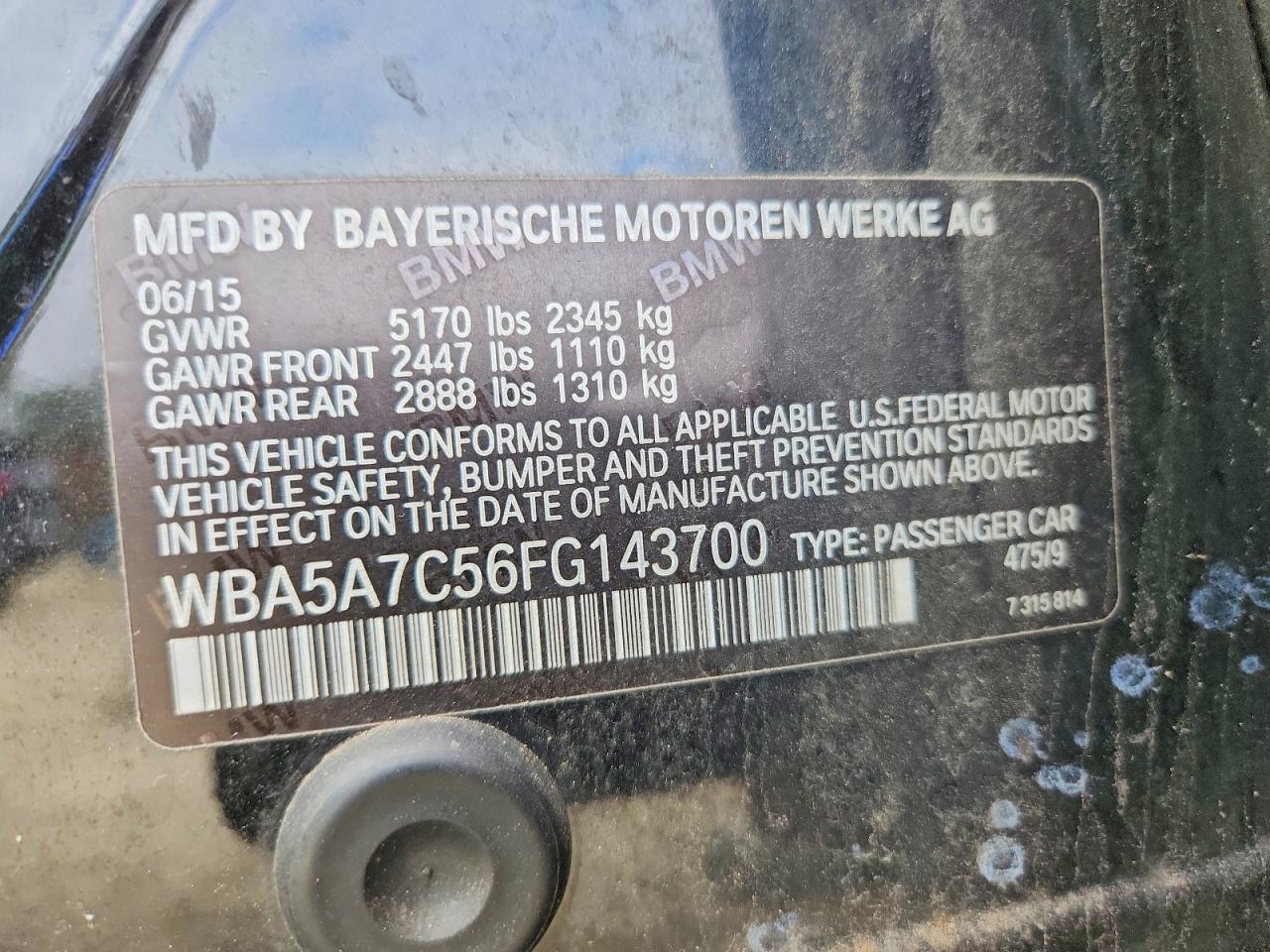 2015 BMW 528 XI photo 12