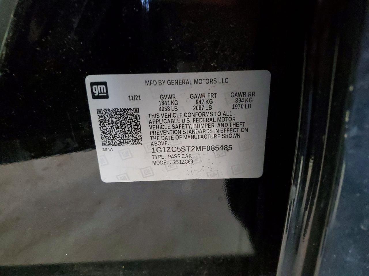 2021 CHEVROLET MALIBU LS photo 23