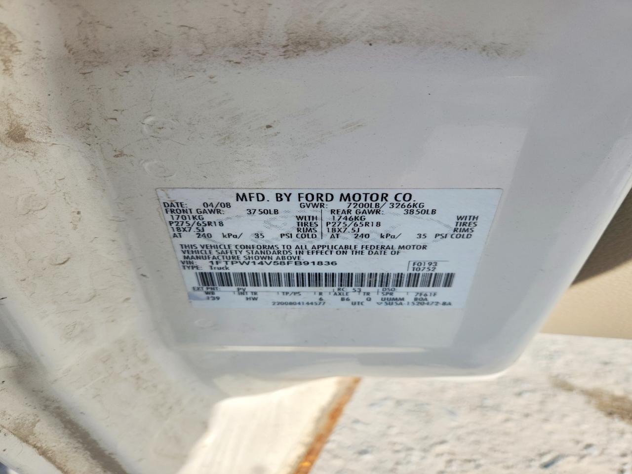 2008 FORD F150 SUPERCREW photo 34