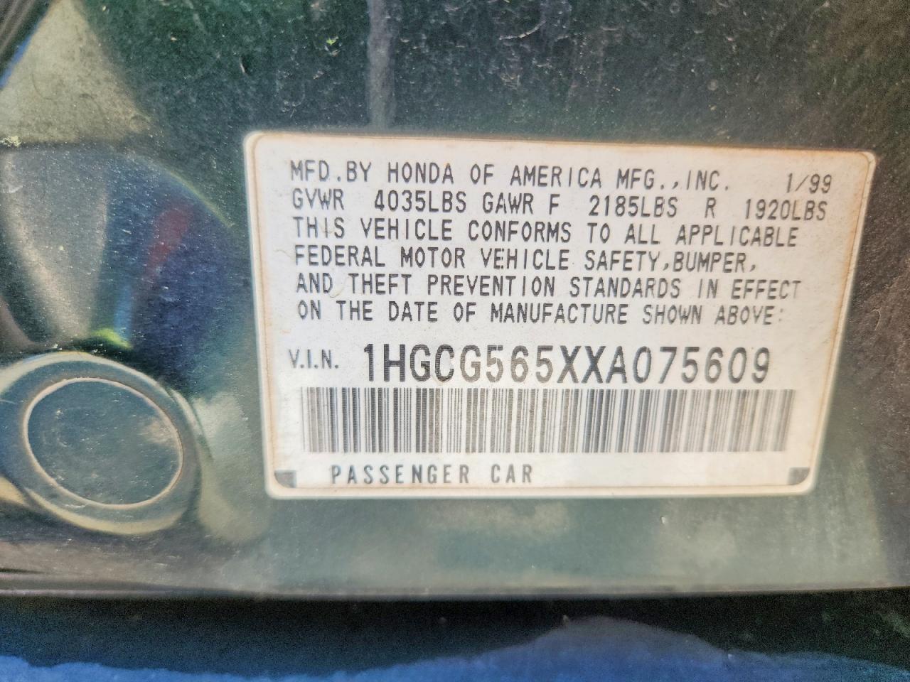 1999 HONDA ACCORD EX photo 23