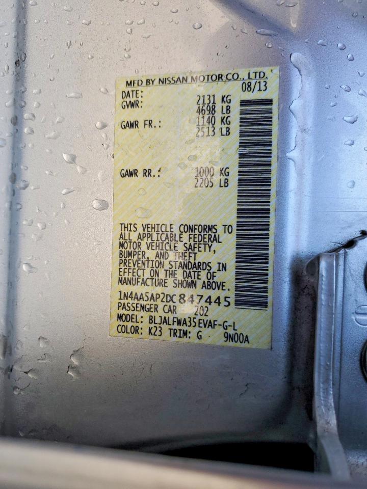 2013 NISSAN MAXIMA 3.5 S photo 12