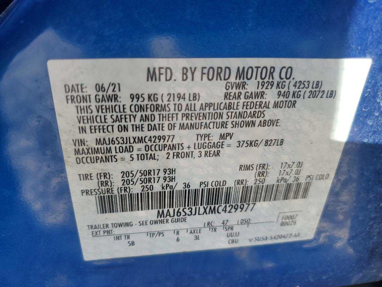 2021 FORD ECOSPORT photo 23