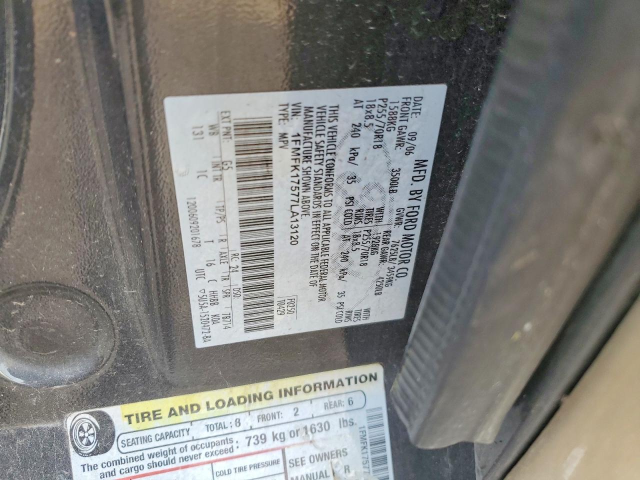 2007 FORD EXPEDITION EL EDDIE BAUER photo 13