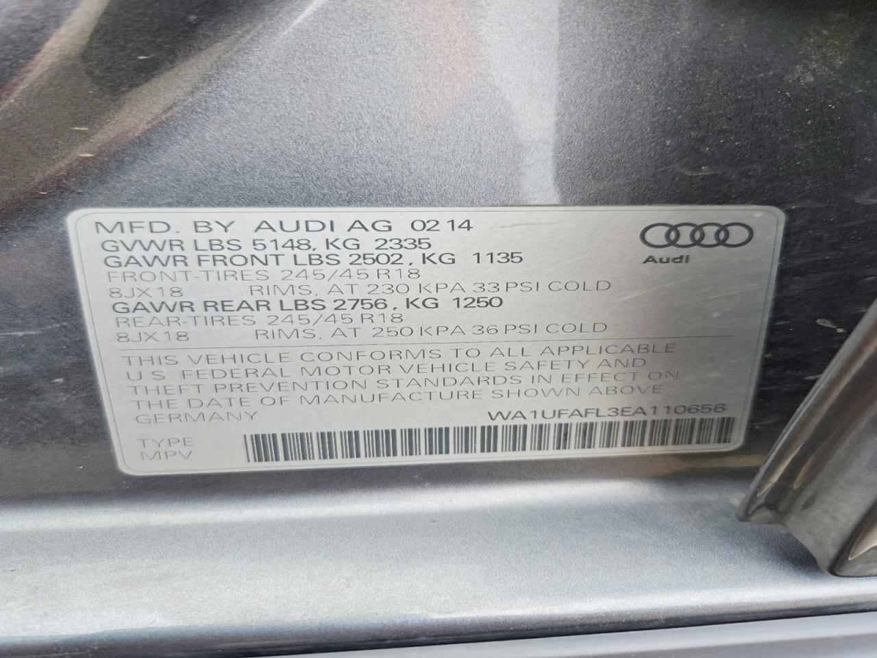 2014 AUDI A4 ALLROAD PREMIUM PLUS photo 37