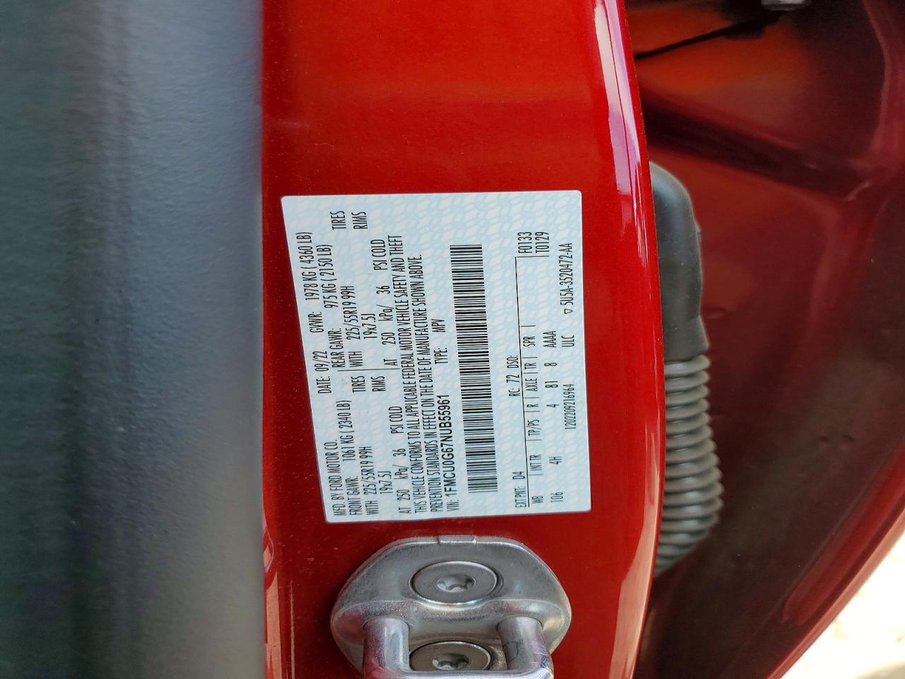 2022 FORD ESCAPE SE photo 37