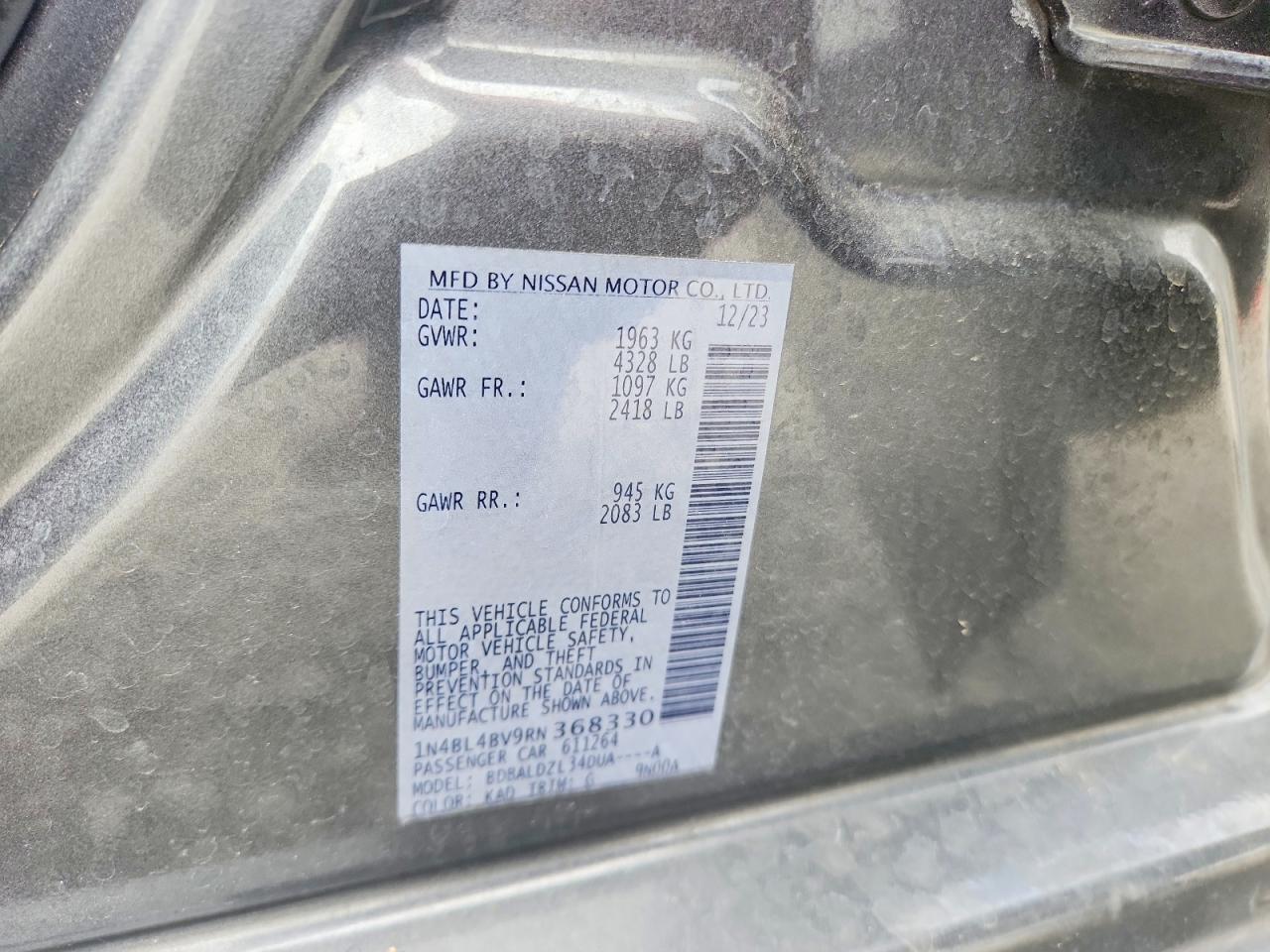 2024 NISSAN ALTIMA 2.5 S photo 23