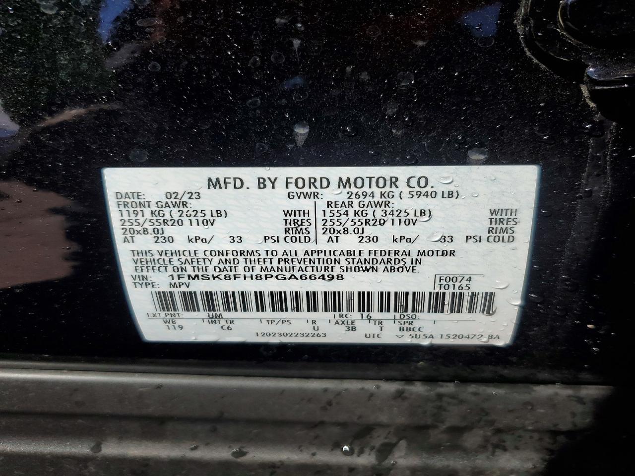 2023 FORD EXPLORER LIMITED photo 37