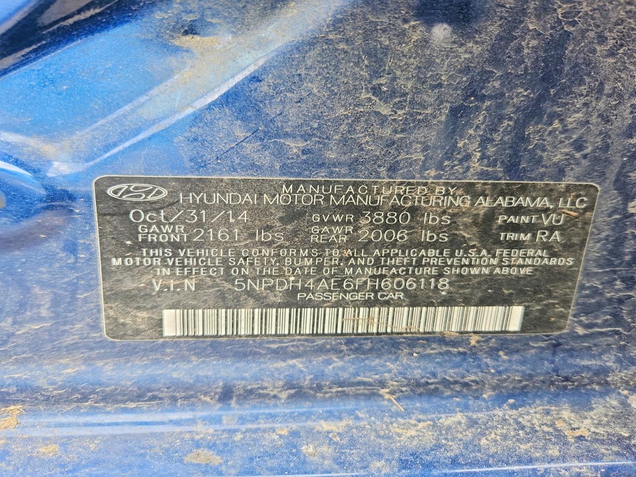 2015 HYUNDAI ELANTRA SE photo 23