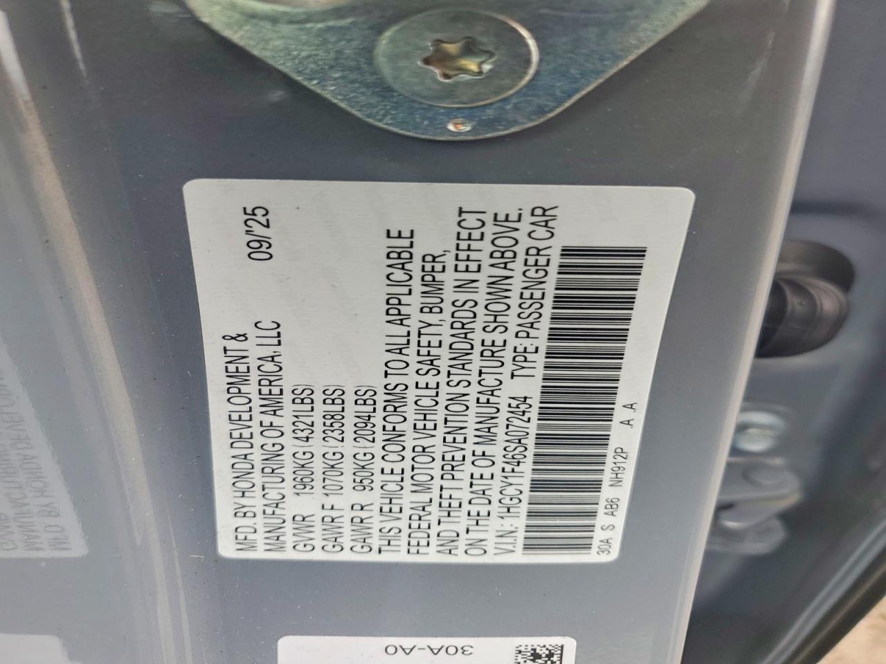 2025 HONDA ACCORD SE photo 25