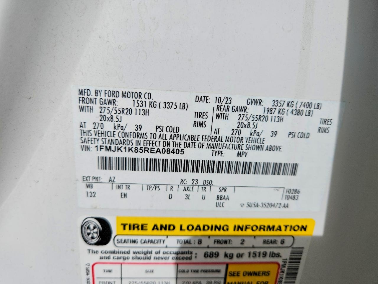 2024 FORD EXPEDITION MAX LIMITED photo 27