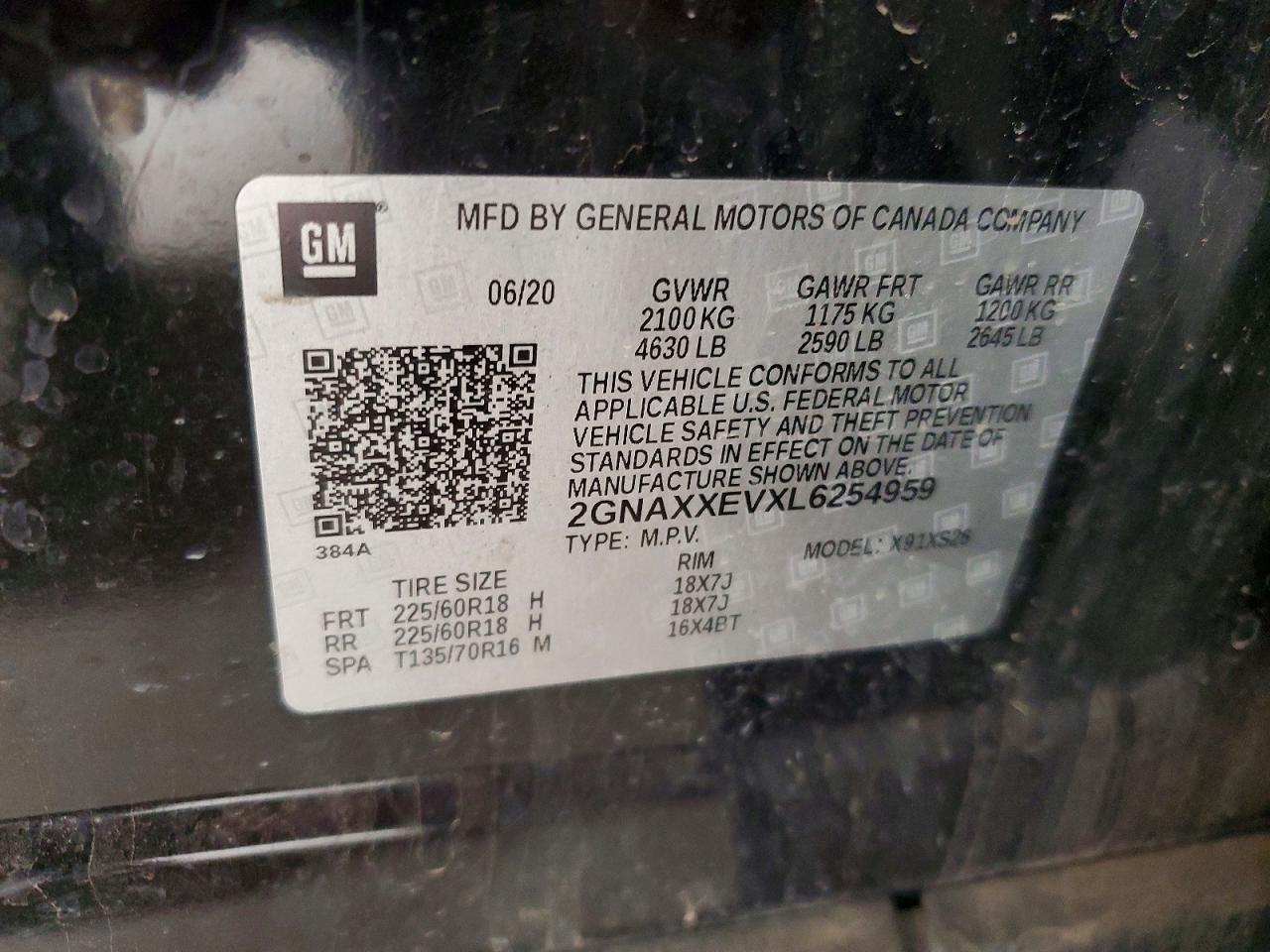 2020 CHEVROLET EQUINOX PREMIER photo 27