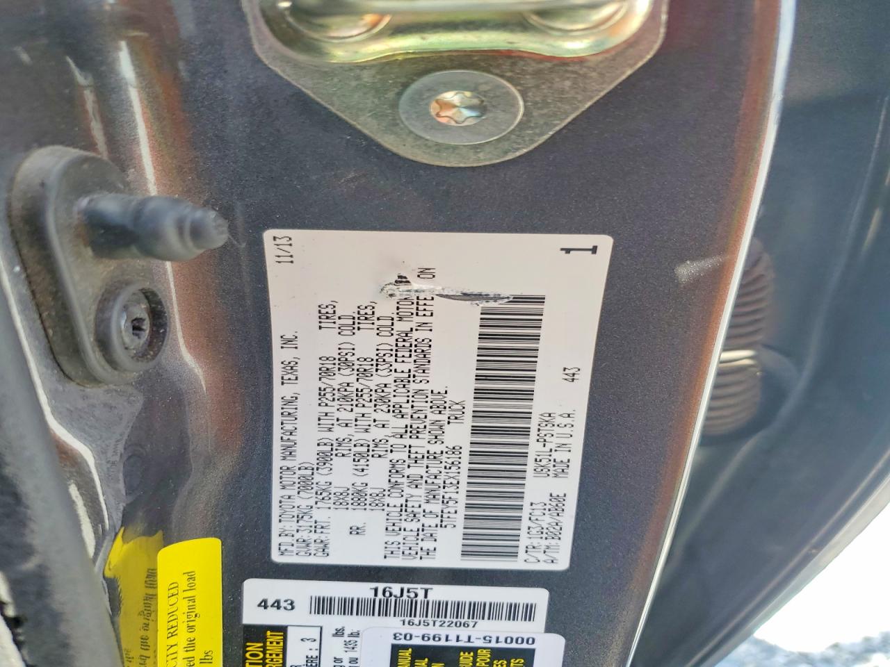 2014 TOYOTA TUNDRA SR5 photo 13
