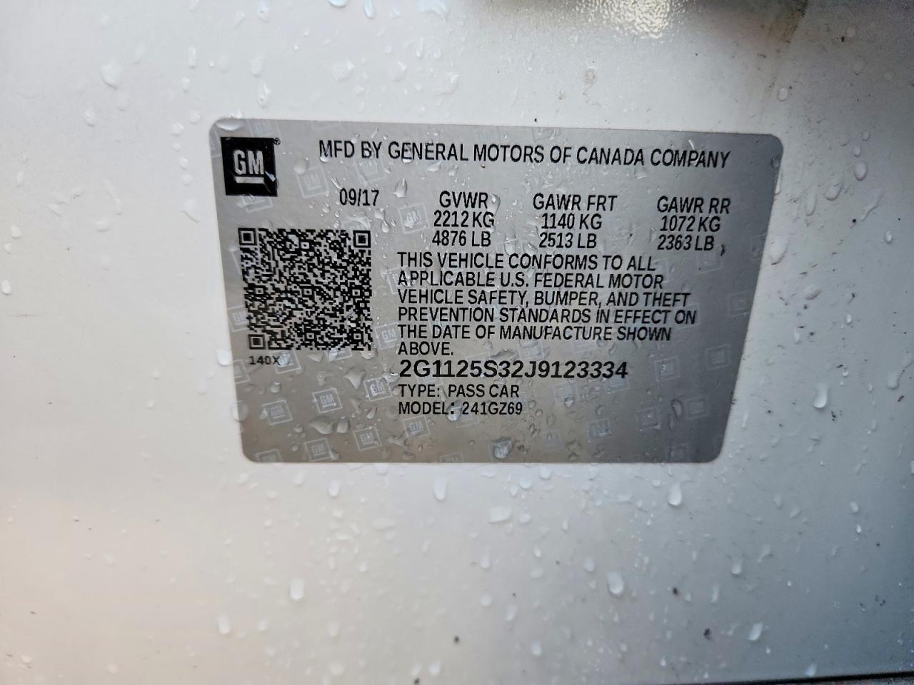 2018 CHEVROLET IMPALA PREMIER photo 34