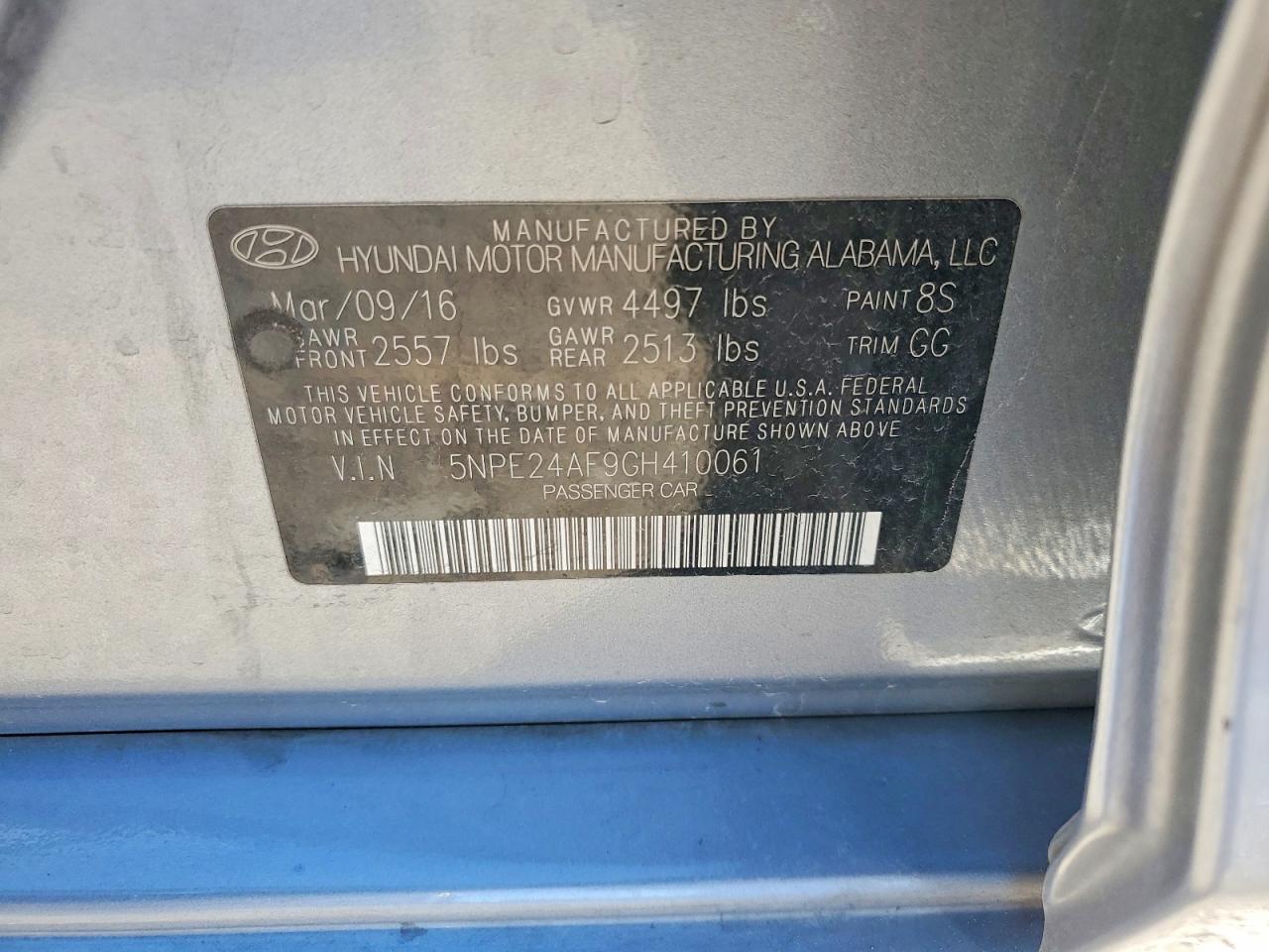 2016 HYUNDAI SONATA SE photo 12