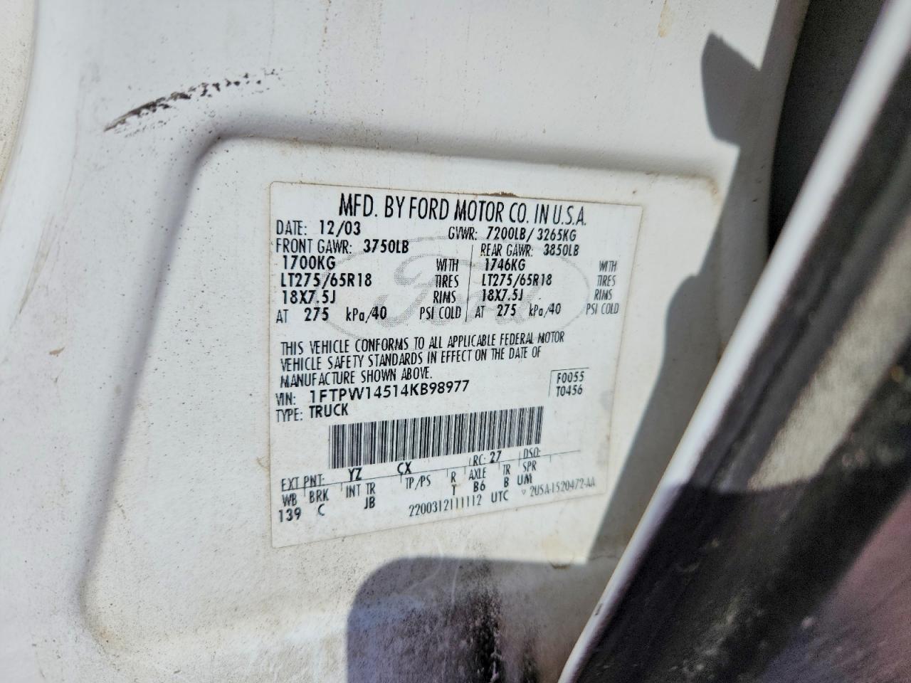 2004 FORD F150 SUPERCREW photo 34