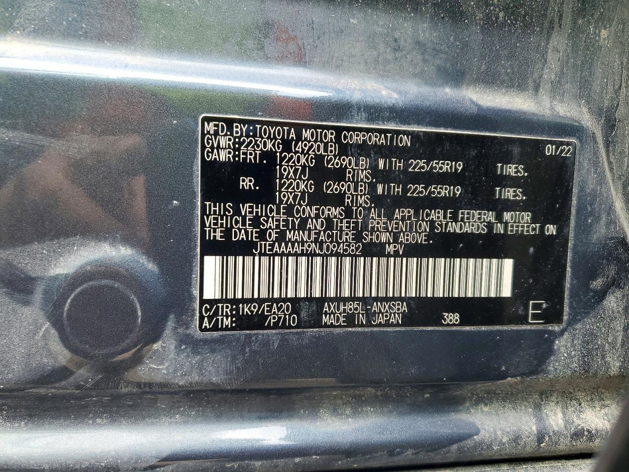 2022 TOYOTA VENZA LIMITED photo 25