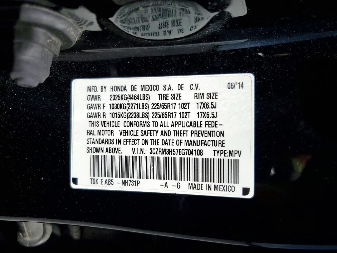 2014 HONDA CR-V EX photo 27