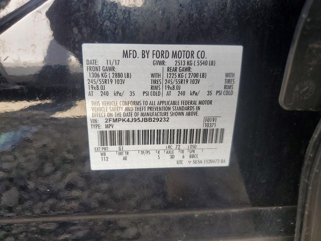 2018 FORD EDGE SEL photo 40