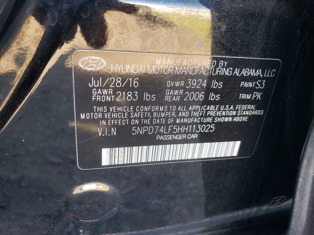 2017 HYUNDAI ELANTRA SE photo 34
