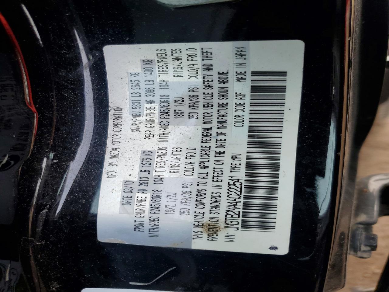 2010 MAZDA CX-9 photo 25