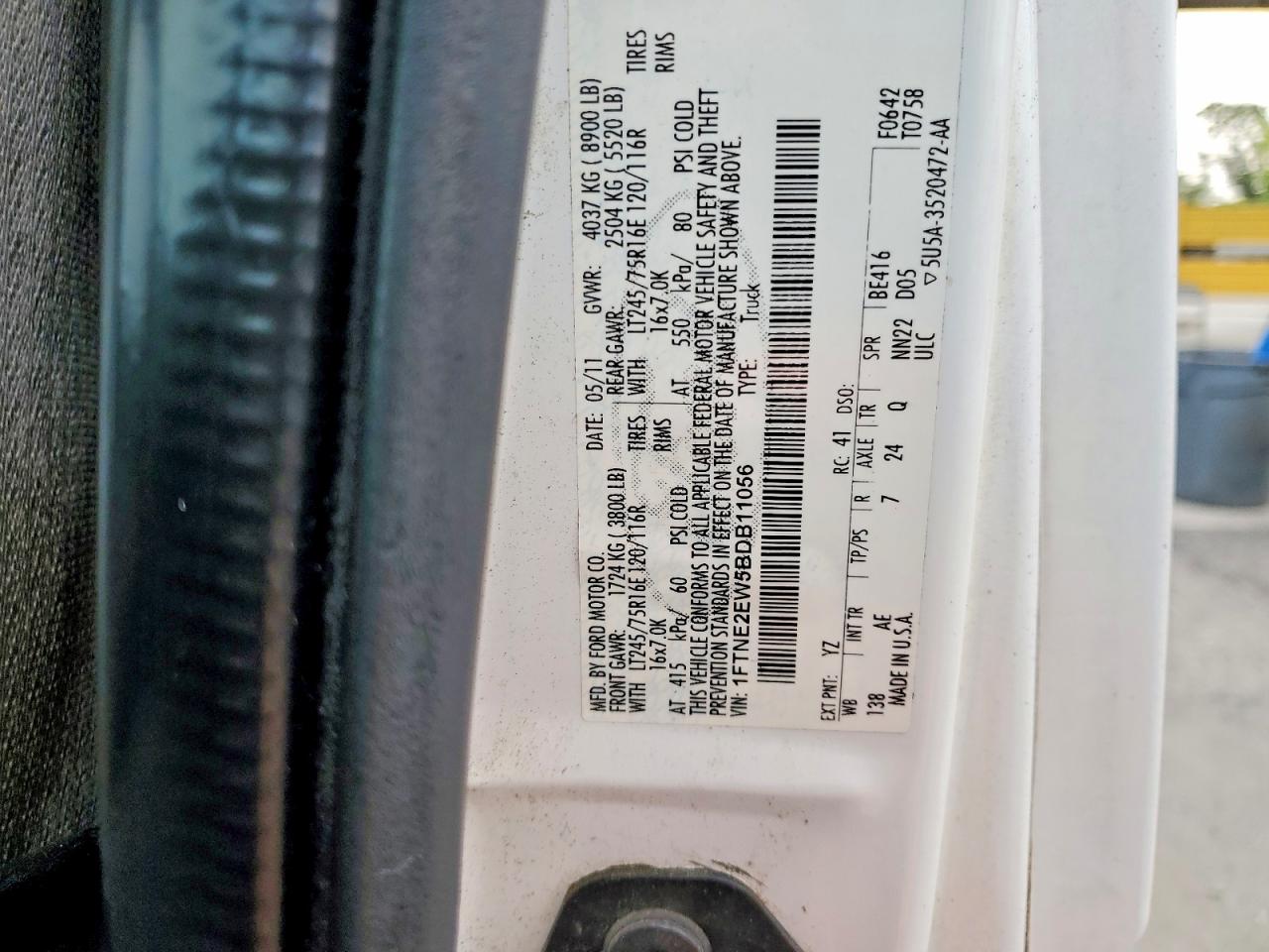 2011 FORD E250 UTILITY / SERVICE VAN photo 23