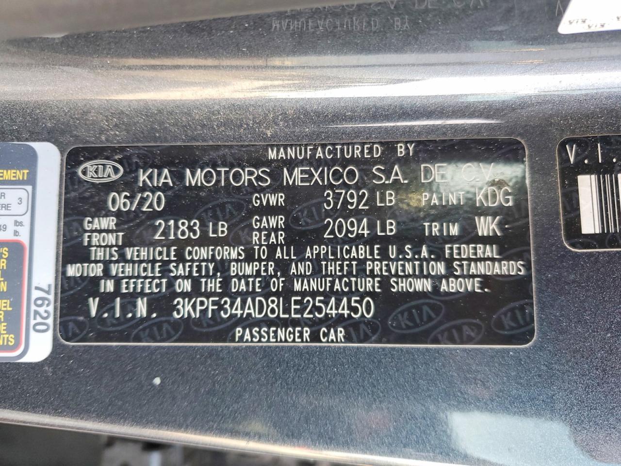 2020 KIA FORTE GT LINE photo 25