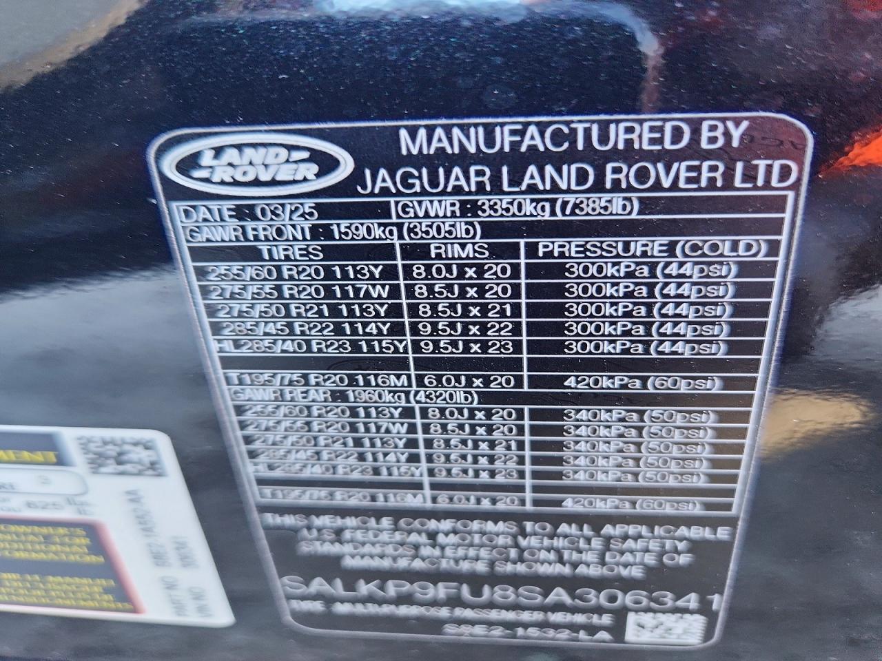 2025 LAND ROVER RANGE ROVER SE photo 25