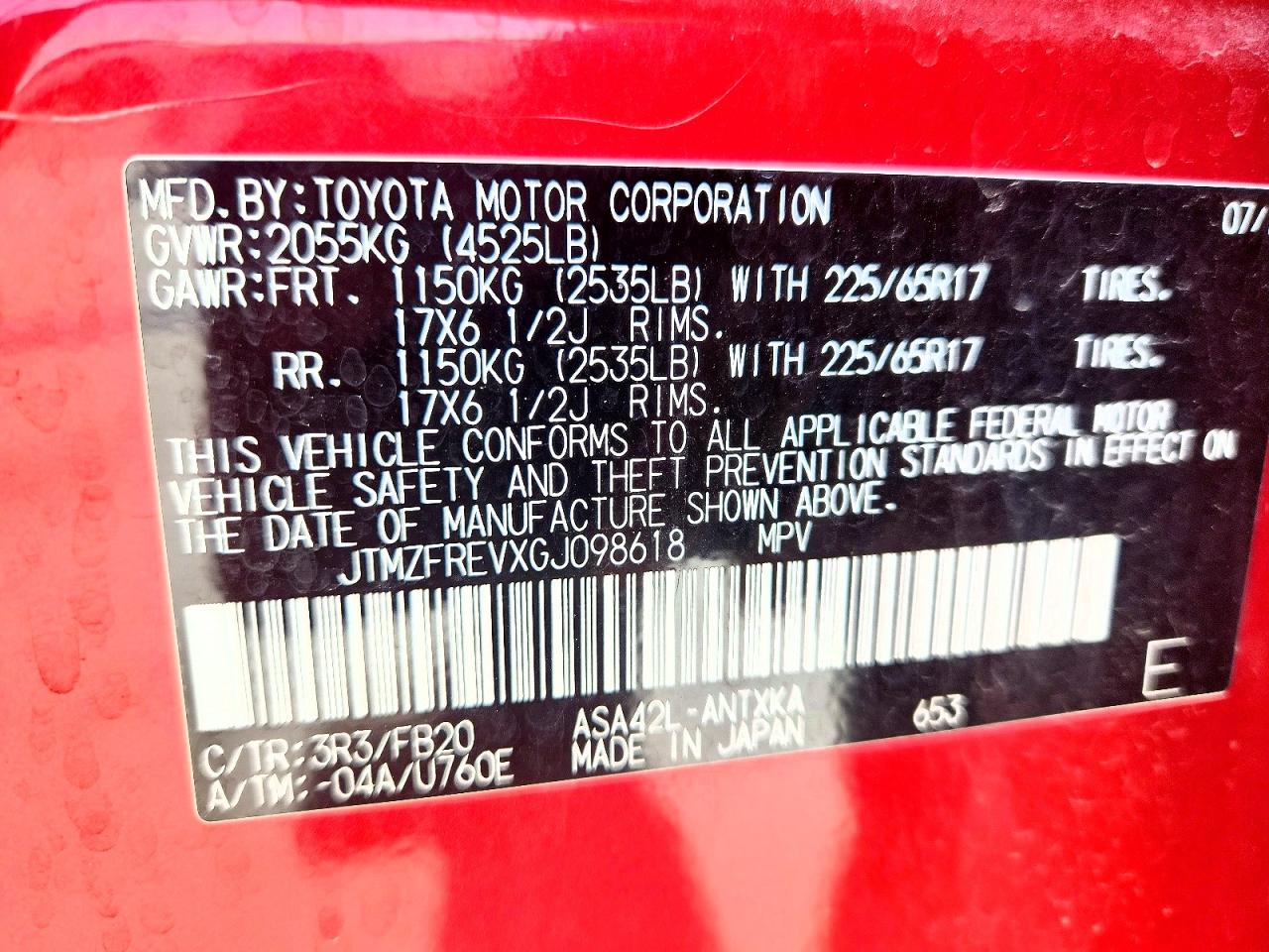 2016 TOYOTA RAV4 LE photo 25