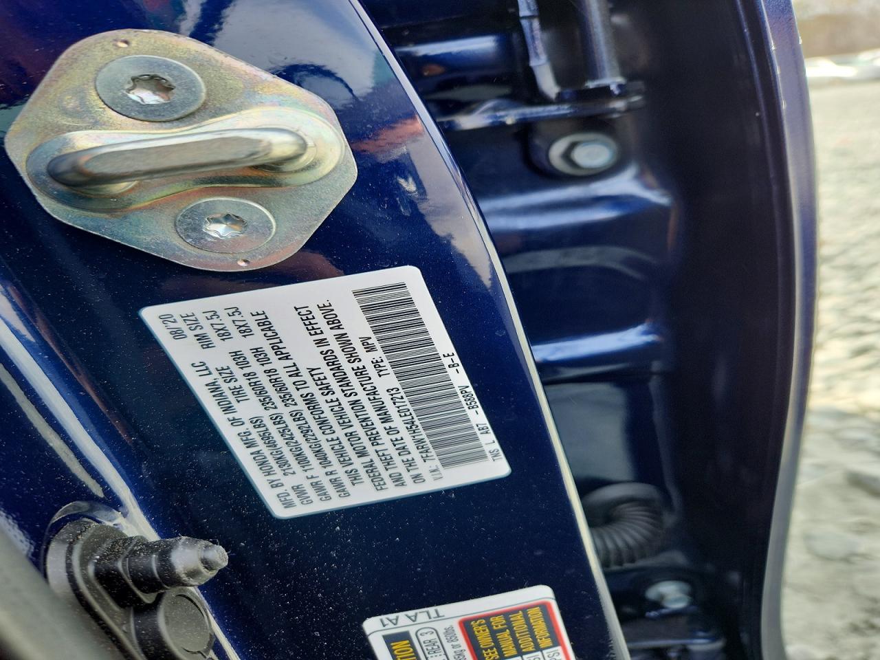 2020 HONDA CR-V EX photo 25