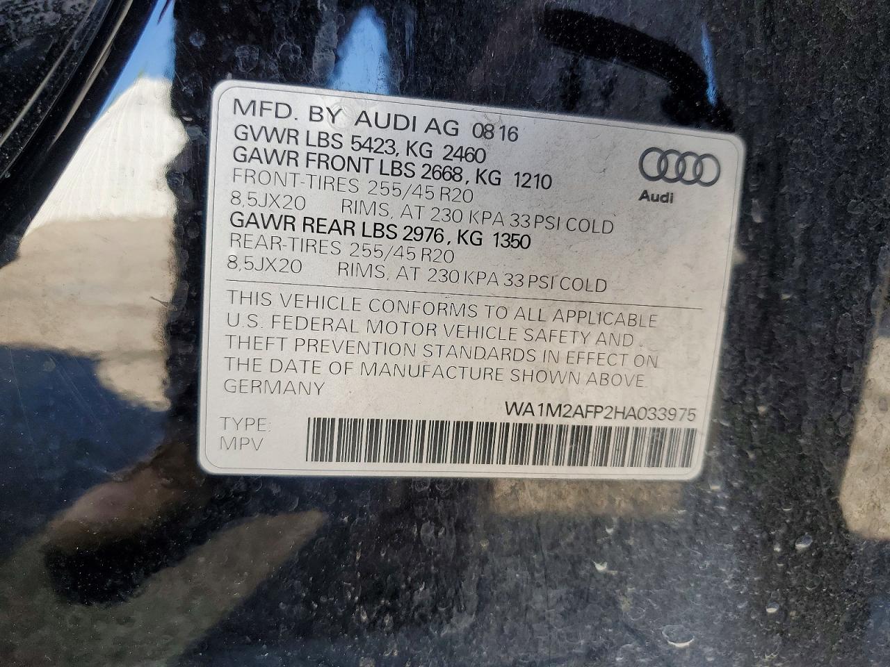 2017 AUDI Q5 PREMIUM PLUS photo 25
