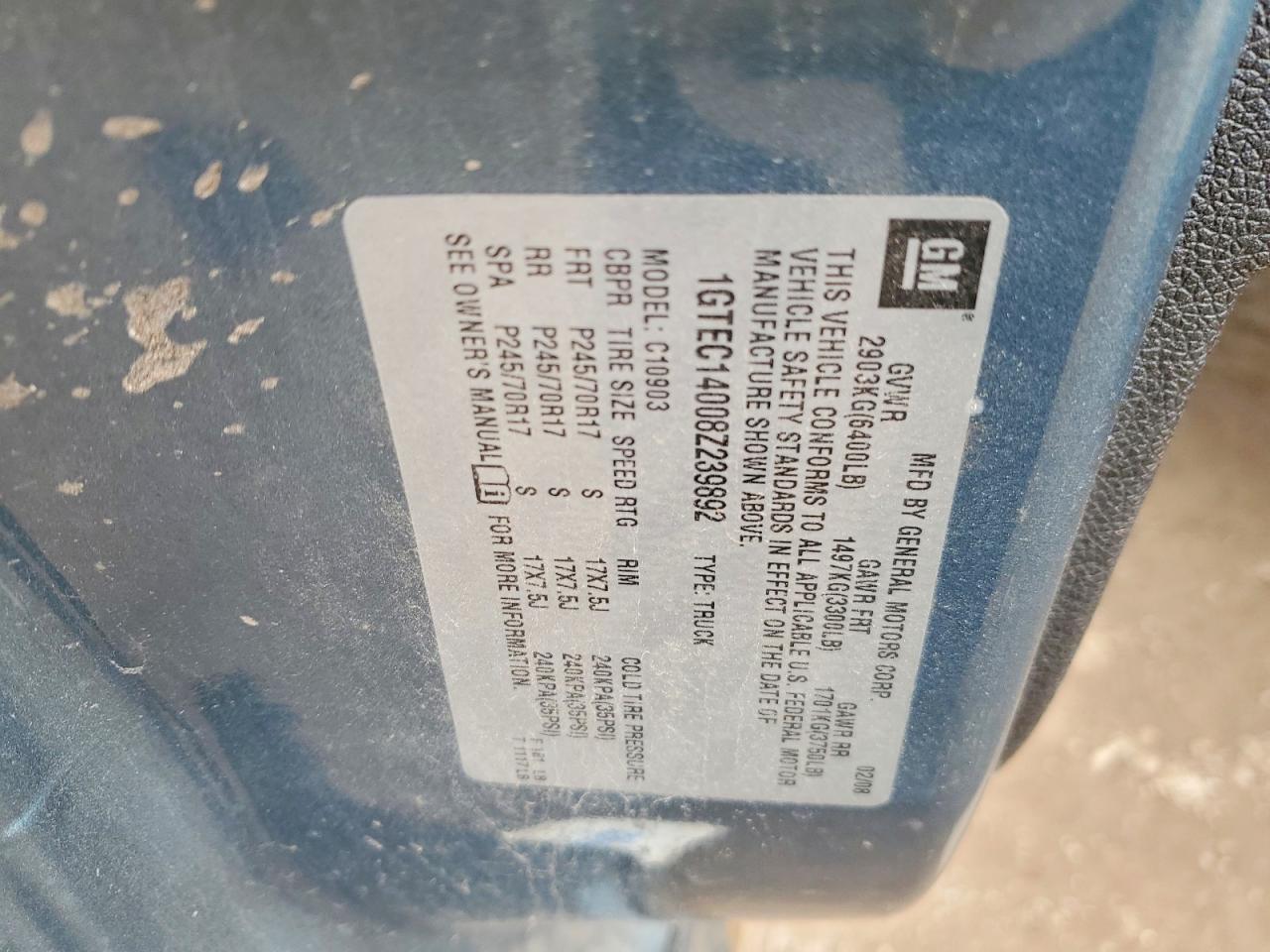 2008 GMC SIERRA C1500 photo 12