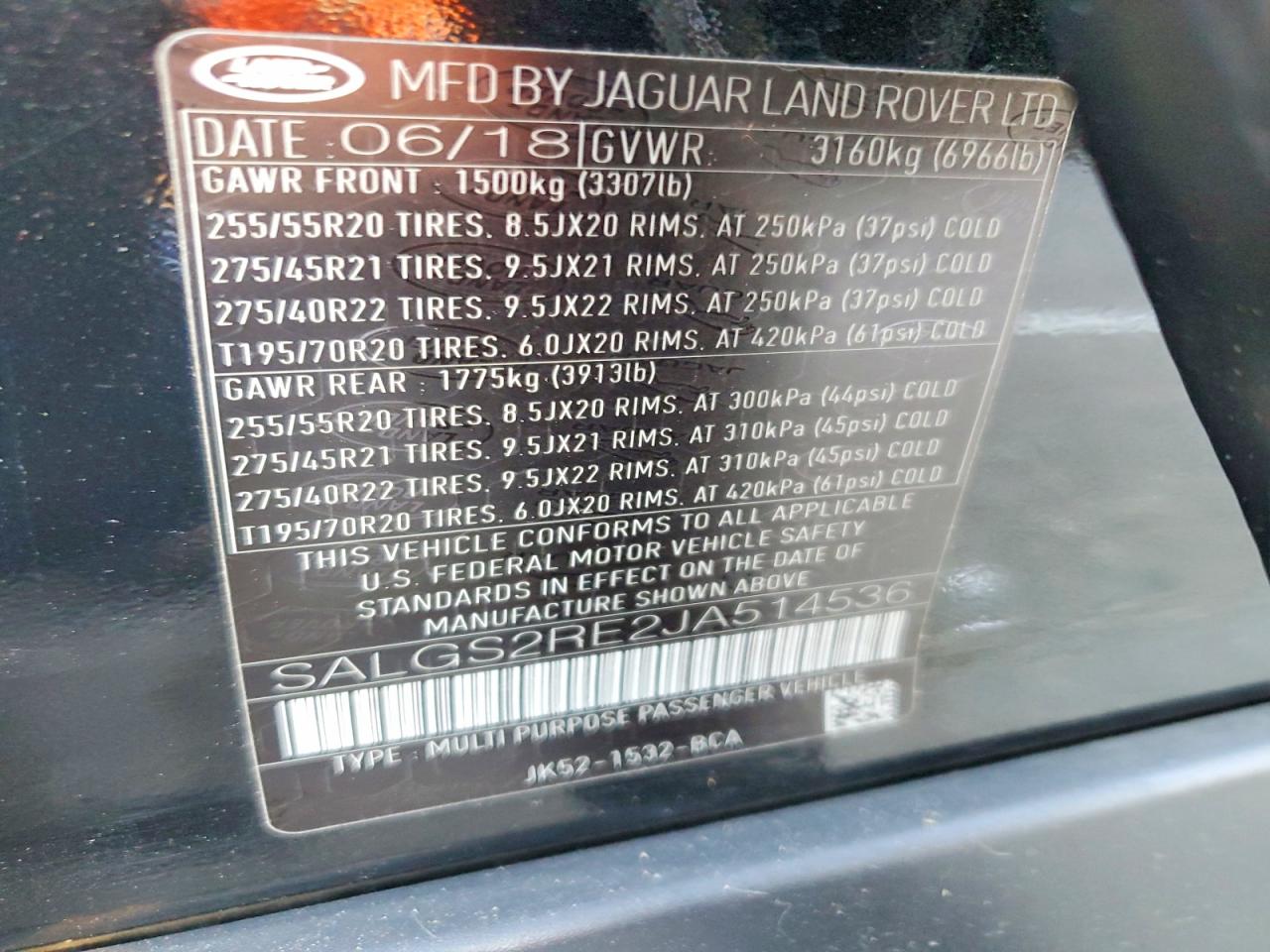 2018 LAND ROVER RANGE ROVER SUPERCHARGED photo 25
