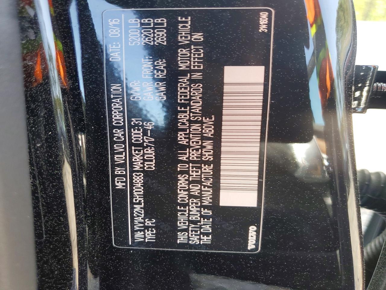 2017 VOLVO S90 T6 INSCRIPTION photo 34